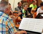 
Sommerkonzert 2014 des Liebhaber Oorchester im Seltenbach  
Foto Günter Klotzbücher  
